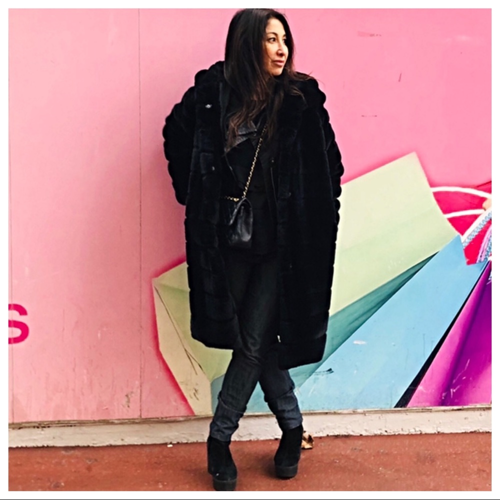 ✨LAST ONE✨PARIS Chic faux fur hooded coat/jacket - Picture 4 of 8